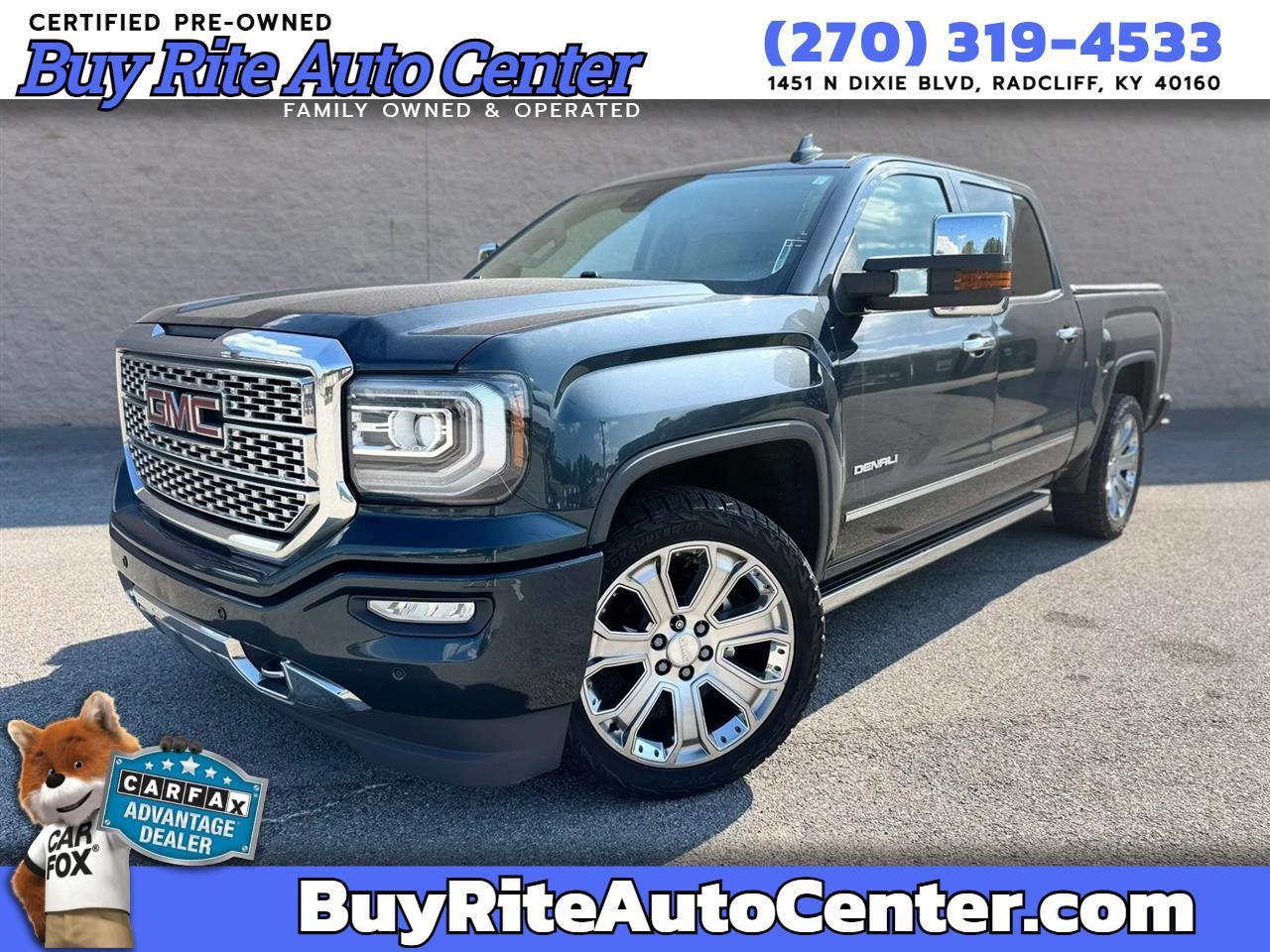 GMC Sierra 1500 4WD Crew Cab 143.5" Denali 2017