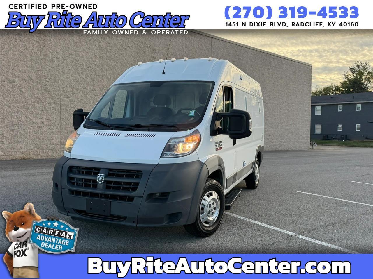 RAM ProMaster Cargo Van 1500 High Roof 136" WB 2017