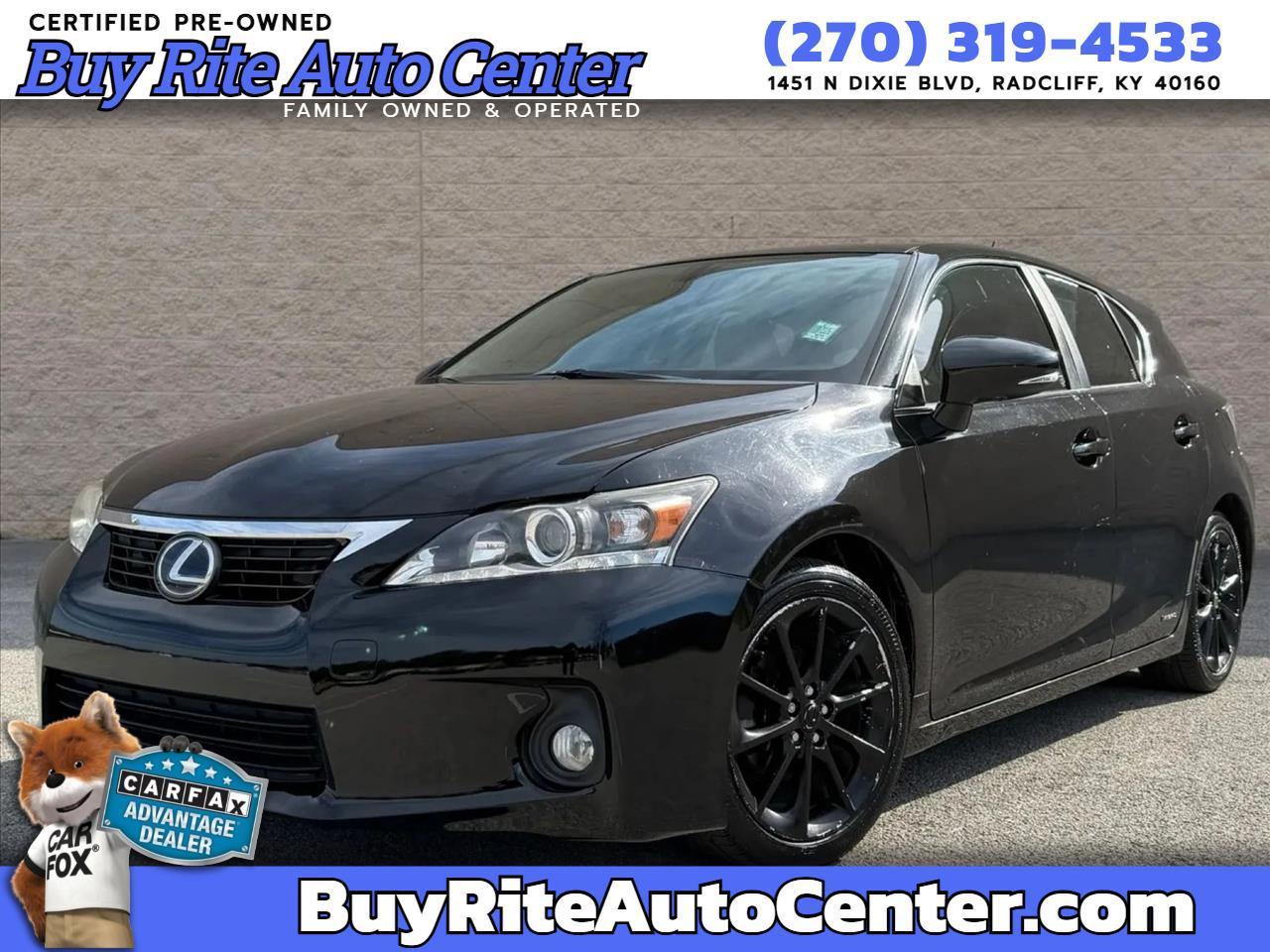 Lexus CT 200h FWD 4dr Hybrid 2012