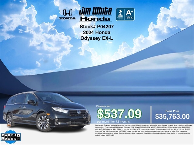 Honda Odyssey EX-L 2024