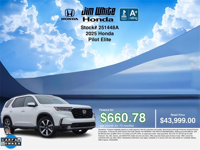 Honda Pilot Elite AWD 2025