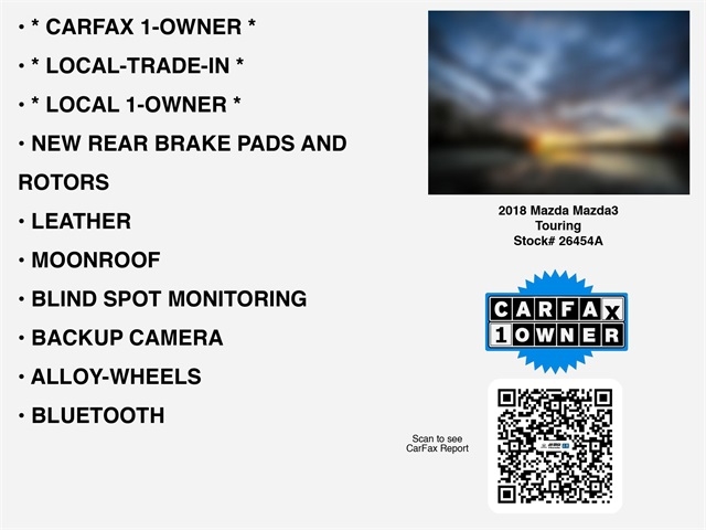 Mazda MAZDA3 s Touring AT 4-Door 2018