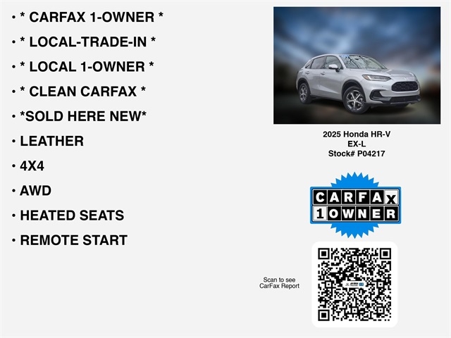 Honda HR-V EX-L AWD 2025