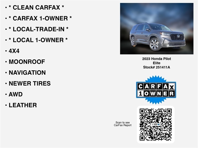 Honda Pilot Elite AWD 2023