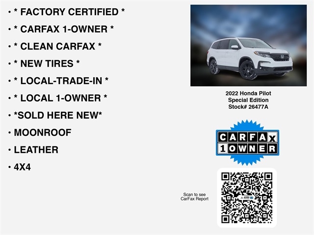 Honda Pilot SE 4WD 2022