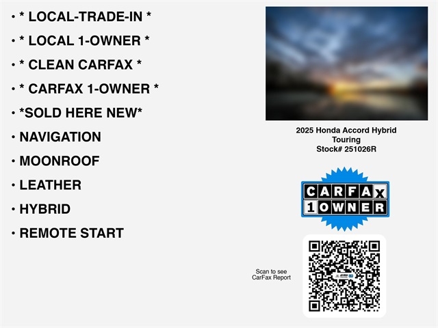 Honda Accord Touring Hybrid 2025