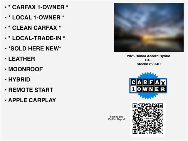 Honda Accord EX-L Hybrid 2025