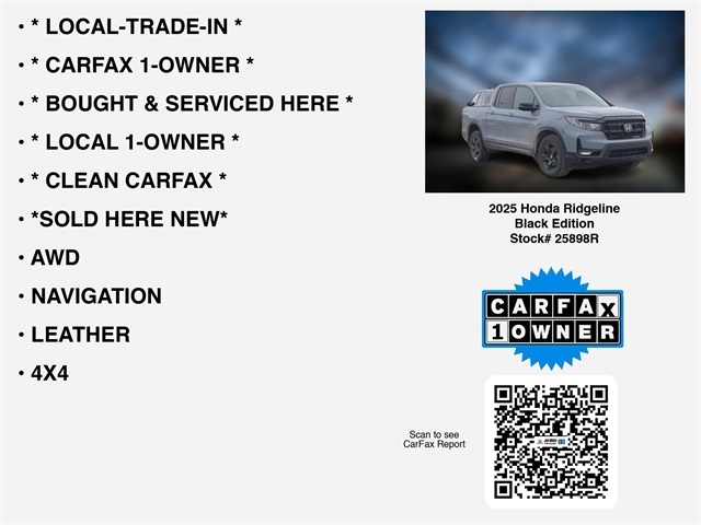 Honda Ridgeline Black Edition 2025