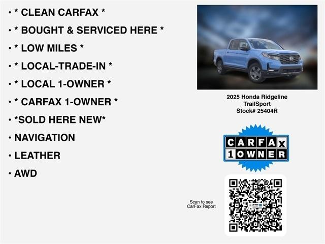 Honda Ridgeline TrailSport 2025