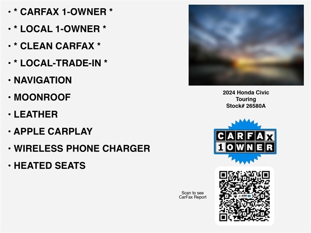 Honda Civic Touring Sedan CVT 2024