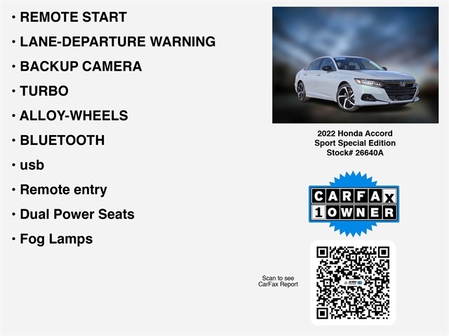 Honda Accord Sport Special Edition 2022