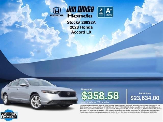 Honda Accord LX 2023