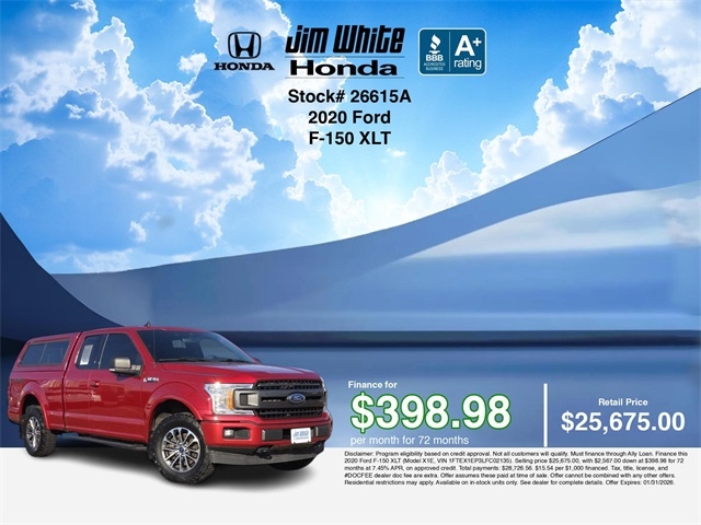 Ford F-150 XLT SuperCab 8-ft. Bed 4WD 2020