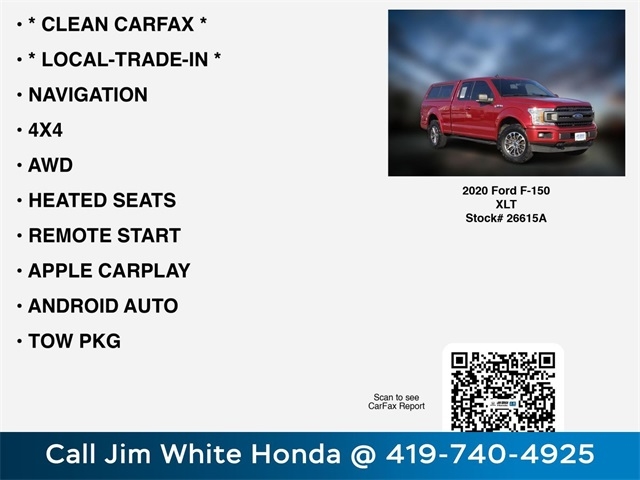 Ford F-150 XLT SuperCab 8-ft. Bed 4WD 2020