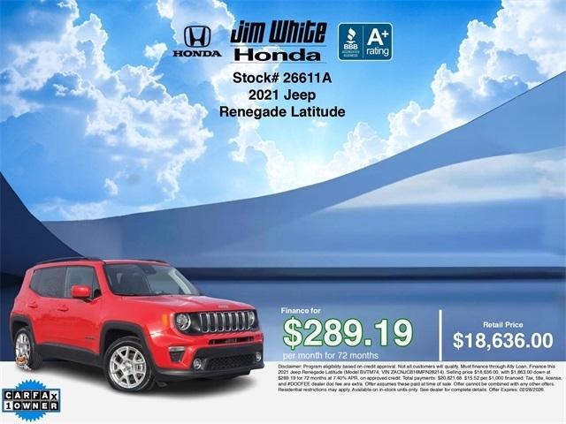 Jeep Renegade Latitude 2021