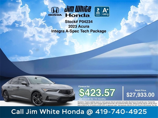 Acura Integra A-SPEC TECH 2023