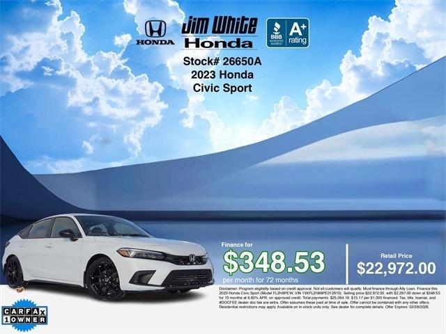 Honda Civic Sport Hatchback CVT 2023