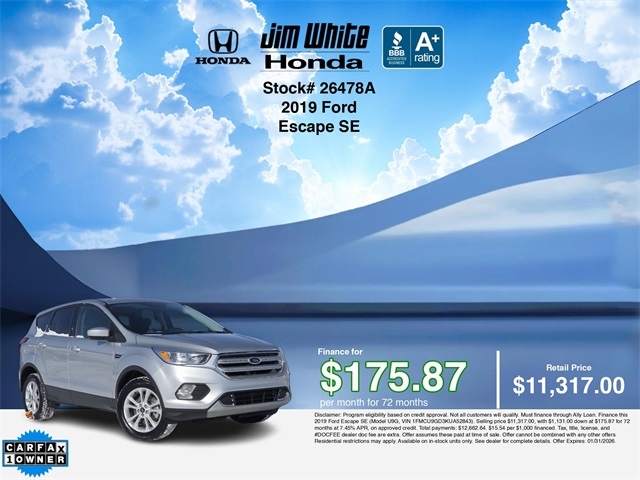Ford Escape SE 4WD 2019