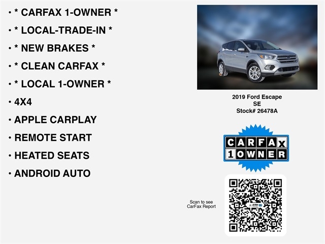 Ford Escape SE 4WD 2019