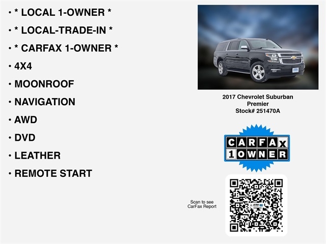 Chevrolet Suburban Premier 4WD 2017
