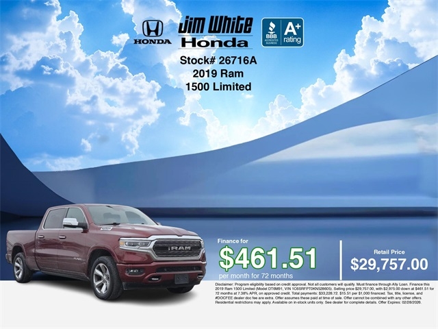 RAM 1500 Limited Crew Cab LWB 4WD 2019