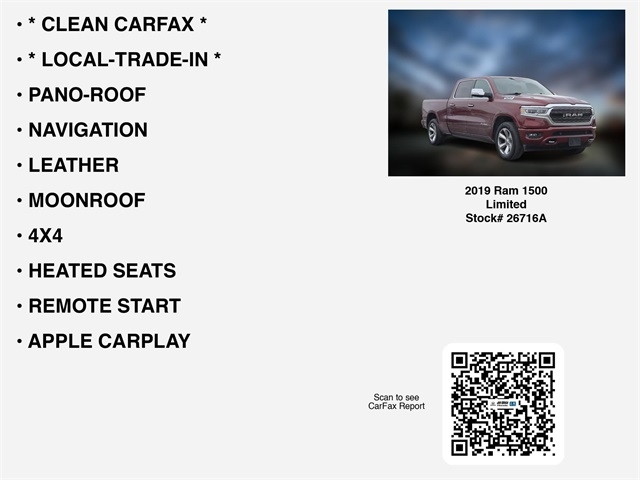 RAM 1500 Limited Crew Cab LWB 4WD 2019