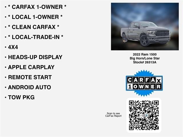 RAM 1500 Big Horn Quad Cab 4WD 2022