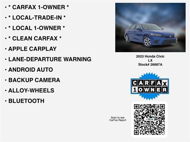 Honda Civic LX Sedan CVT 2023