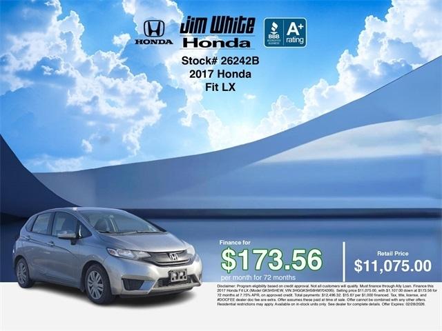 Honda Fit LX CVT 2017