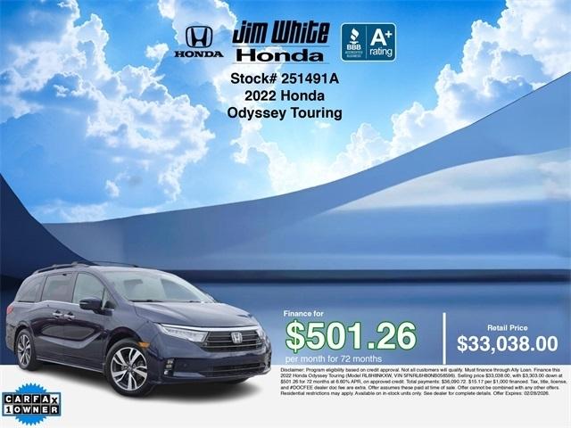 Honda Odyssey Touring 2022