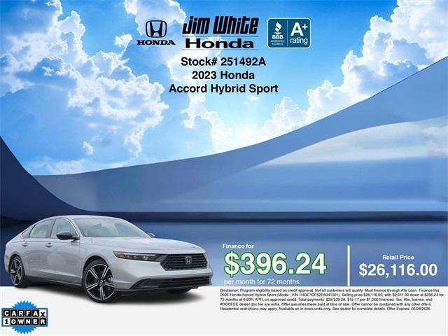 Honda Accord Sport Hybrid 2023