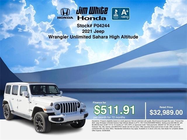 Jeep Wrangler Unlimited Sahara 2021