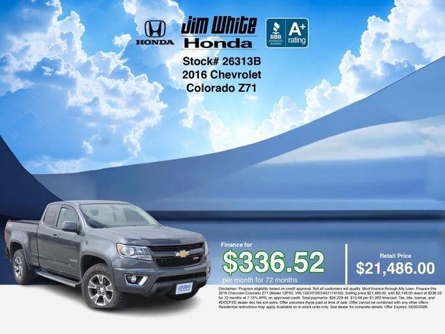 Chevrolet Colorado Z71 Ext. Cab 4WD 2016