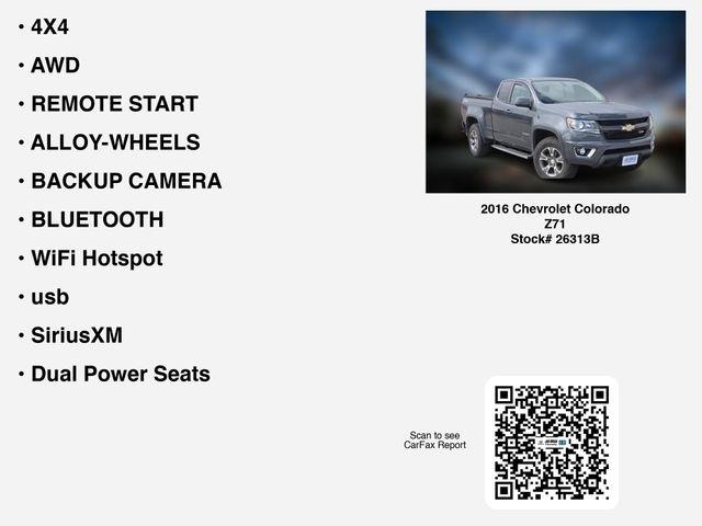 Chevrolet Colorado Z71 Ext. Cab 4WD 2016