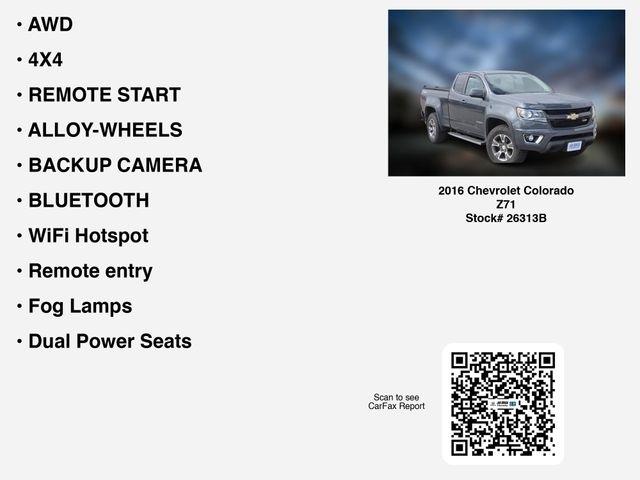 Chevrolet Colorado Z71 Ext. Cab 4WD 2016