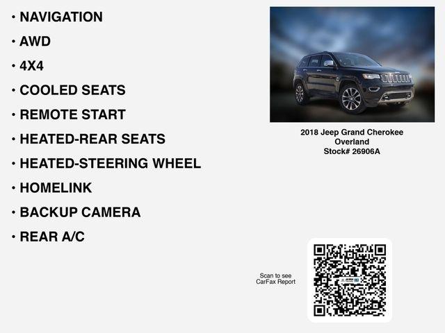 Jeep Grand Cherokee Overland 4WD 2018