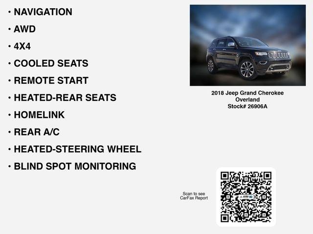Jeep Grand Cherokee Overland 4WD 2018