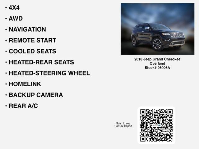 Jeep Grand Cherokee Overland 4WD 2018