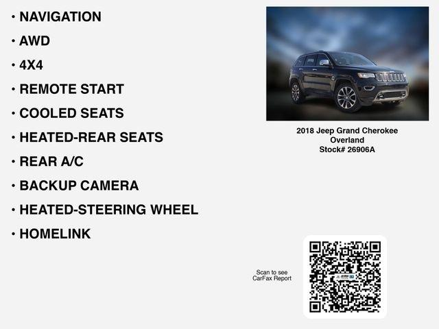 Jeep Grand Cherokee Overland 4WD 2018