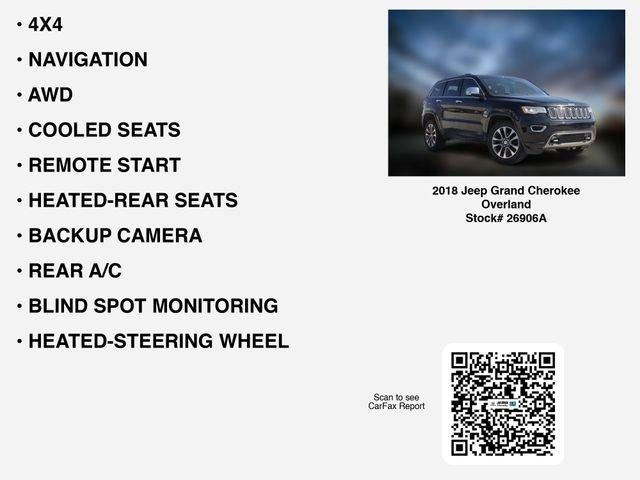 Jeep Grand Cherokee Overland 4WD 2018