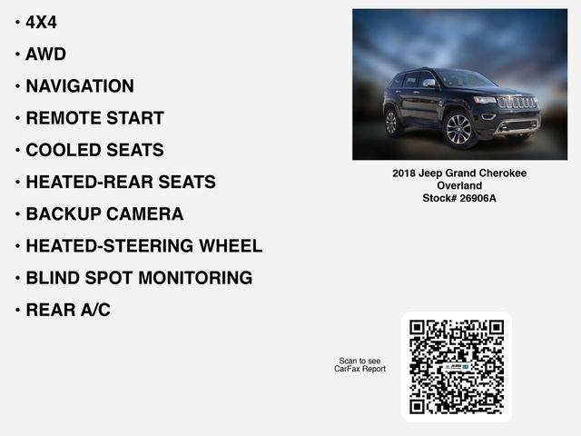 Jeep Grand Cherokee Overland 4WD 2018