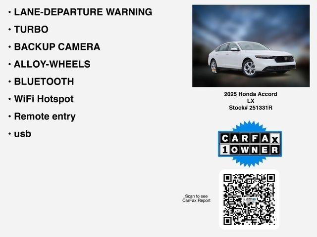 Honda Accord LX 2025