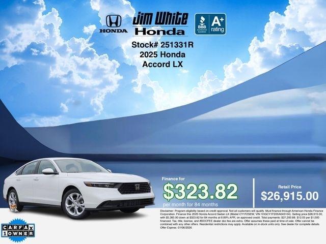 Honda Accord LX 2025