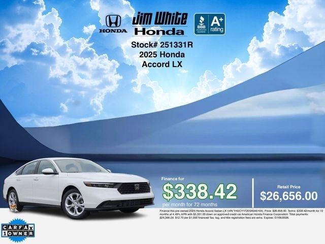 Honda Accord LX 2025