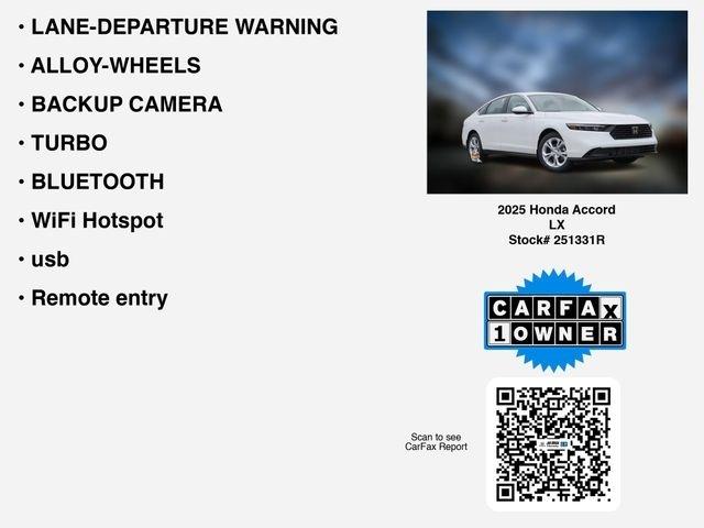 Honda Accord LX 2025
