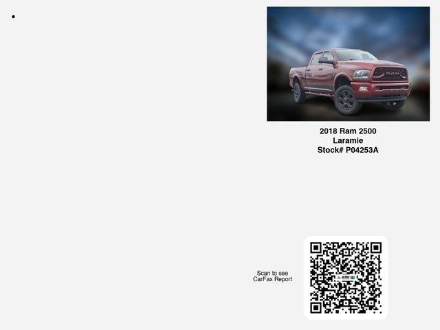 RAM 2500 Laramie Crew Cab SWB 4WD 2018