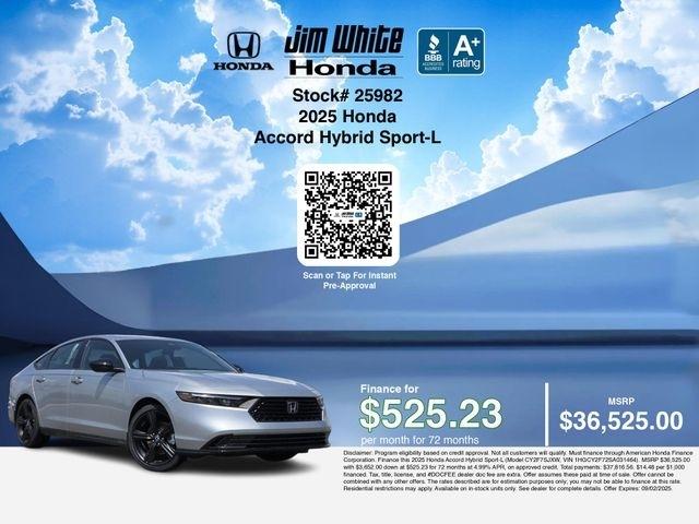 Honda Accord Sport-L Hybrid 2025