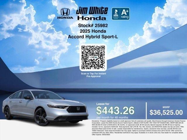 Honda Accord Sport-L Hybrid 2025