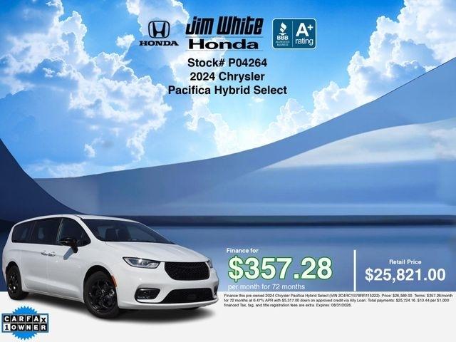 Chrysler Pacifica Hybrid Select 2024