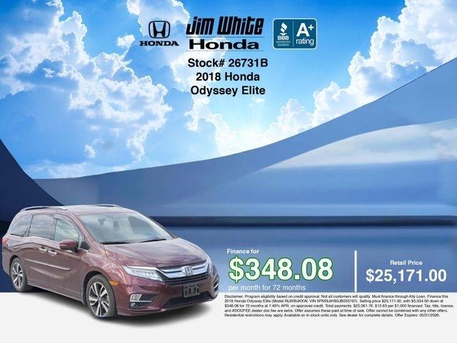Honda Odyssey Elite 2018